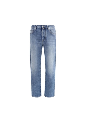 Jacob Cohen Blue Cotton Relaxed Fit Jeans - W32