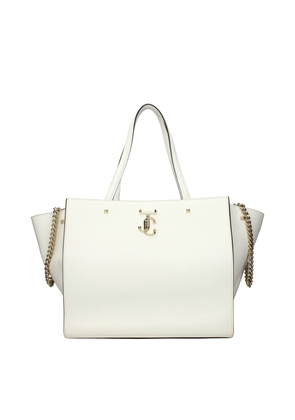 Jimmy Choo White Leather Shoulder Bags