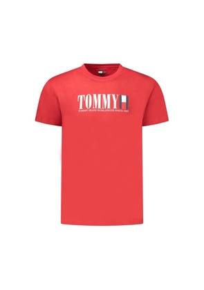 Red Cotton Men T-Shirt - M