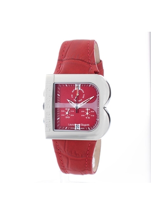 Laura Biagiotti Red Leather Dress Watch
