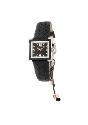Laura Biagiotti Black Leather Dress Watch