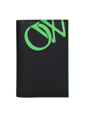 Off-White Black Leather Cardholder