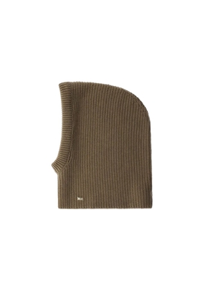 Herno Brown Wool Beanie - UNI