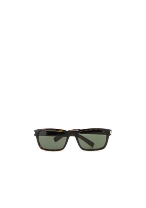 Saint Laurent Brown Acetate Sunglasses