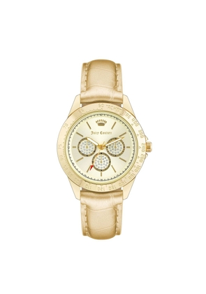 Juicy Couture Gold Plastic Dress Watch