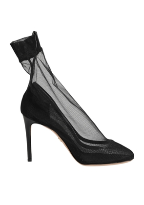 Dolce & Gabbana Black Nylon Stretch Mesh Sock Boots  Shoes - EU36/US5.5