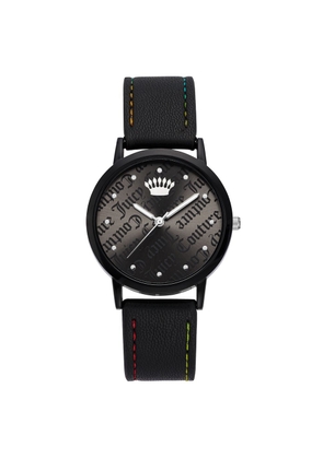 Juicy Couture Black Plastic Dress Watch