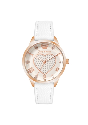 Juicy Couture White Plastic Dress Watch