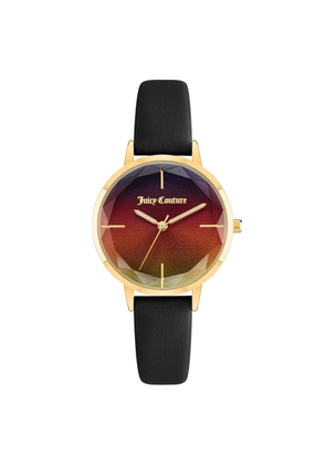 Juicy Couture Black Plastic Dress Watch