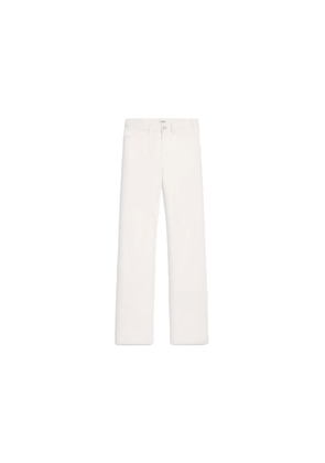 Celine White Cotton Straight-Leg Jeans - W31