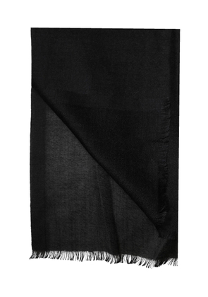Dolce & Gabbana Black Cashmere Knit Neck Wrap Shawl Scarf