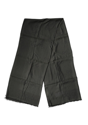 Dolce & Gabbana Black Modal Neck Wrap Men Shawl Men Scarf