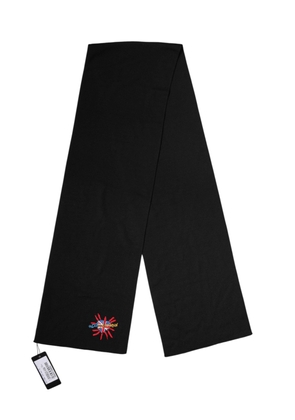 Dolce & Gabbana Blue Wool DG Loves London Neck Wrap Scarf