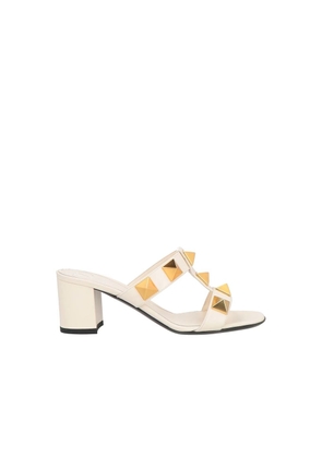Valentino Garavani White Calfskin Platform Sandals - EU36/US6