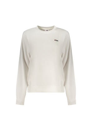 Fila White Cotton Women Sweatshirt - XS