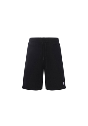 Marcelo Burlon Black Cotton Shorts - S