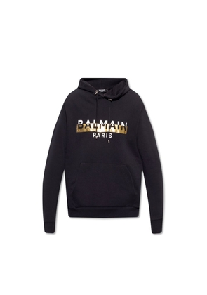 Balmain Black Cotton Sweatshirt - S