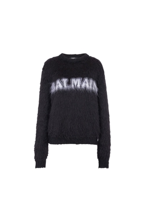Balmain Black Mohair Sweatshirt - 38