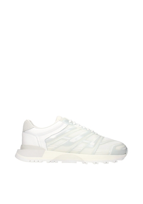 Maison Margiela White Fabric Athletic Sneakers - EU44/US11