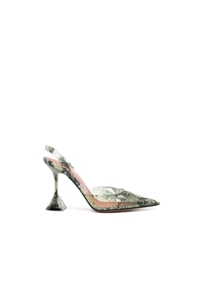 Amina Muaddi Bicolor Pvc High Heel Pumps - EU35/US5