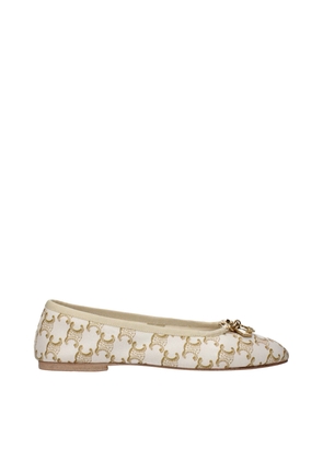 Celine White Leather Ballet Flats - EU36/US6