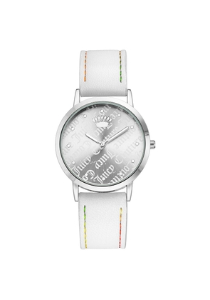 Juicy Couture White Plastic Dress Watch