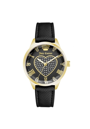 Juicy Couture Black Plastic Dress Watch