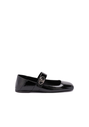 Valentino Garavani Black Calfskin Ballet Flats - EU35/US5