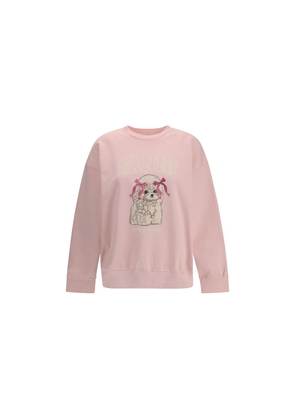 Ganni Multicolor Cotton Sweatshirt - S