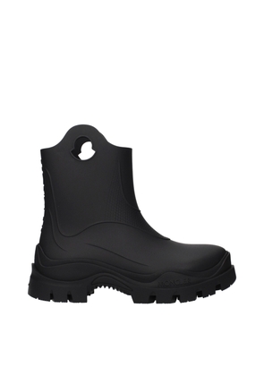 Moncler Black Cotton Ankle Boots - EU35/US5