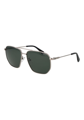 Polaroid Silver Metal Sunglasses