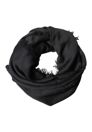 Dolce & Gabbana Black Lace Stole Neck Wrap Shawl Scarf