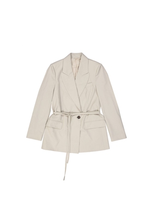 Brunello Cucinelli Beige Elastane Coat - 42