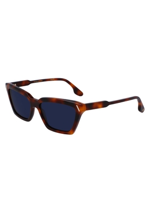 Victoria Beckham Brown Acetate Sunglasses