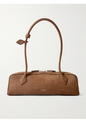 Alaïa - Le Teckel Medium Nubuck Shoulder Bag - Brown - One size