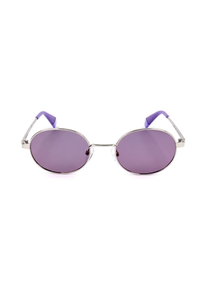 Polaroid Silver Metal Sunglasses