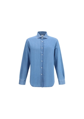 Brunello Cucinelli Blue Denim Shirt - L