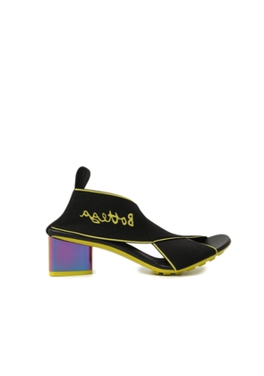 Bottega Veneta Black Fabric Platform Sandals - EU37/US7