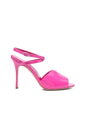 Manolo Blahnik Multicolor Calfskin Stiletto Heel Sandals - EU36/US6