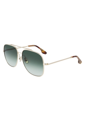 Victoria Beckham Gold Metal Sunglasses