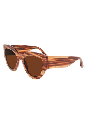 Victoria Beckham Brown Acetate Sunglasses