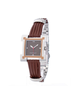 Laura Biagiotti Brown Leather Dress Watch