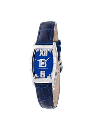 Laura Biagiotti Blue Leather Dress Watch