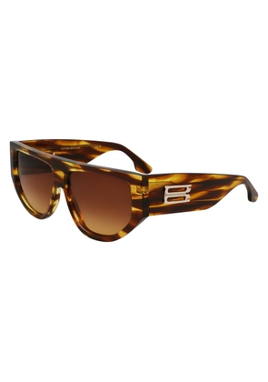 Victoria Beckham Brown Acetate Sunglasses
