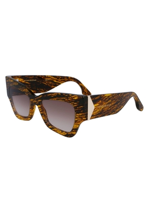 Victoria Beckham Brown Acetate Sunglasses