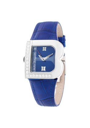 Laura Biagiotti Purple Leather Dress Watch