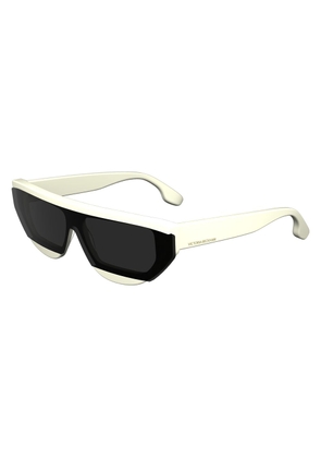 Victoria Beckham White Acetate Sunglasses