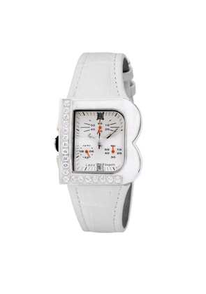 Laura Biagiotti White Leather Dress Watch