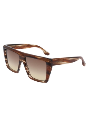 Victoria Beckham Brown Acetate Sunglasses