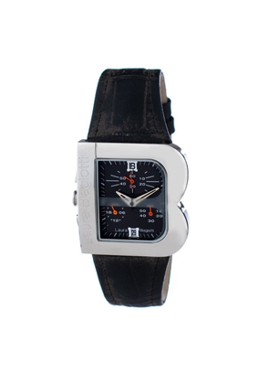 Laura Biagiotti Black Leather Dress Watch
